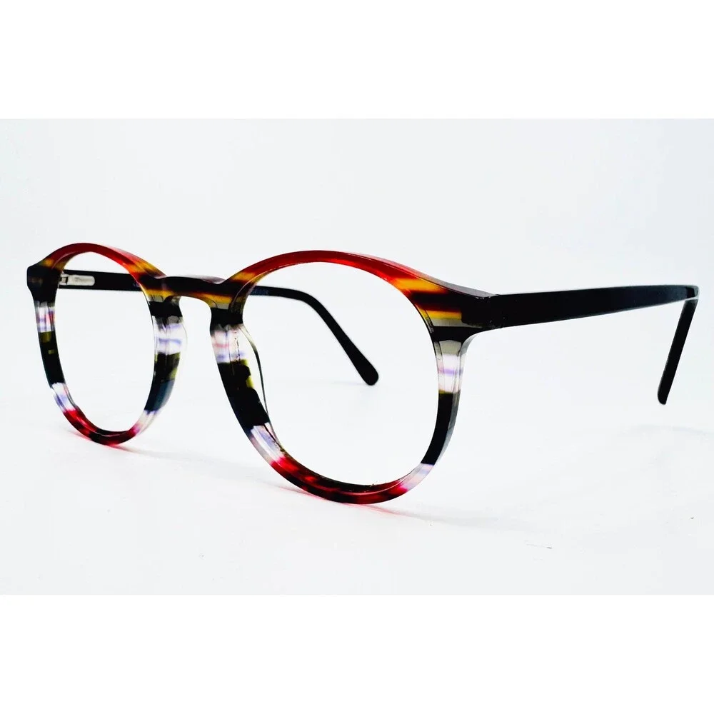 Island Signature Hannah Eyeglasses Women Multi Color Round Frame 48-20-145
